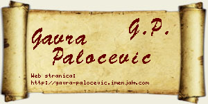 Gavra Paločević vizit kartica